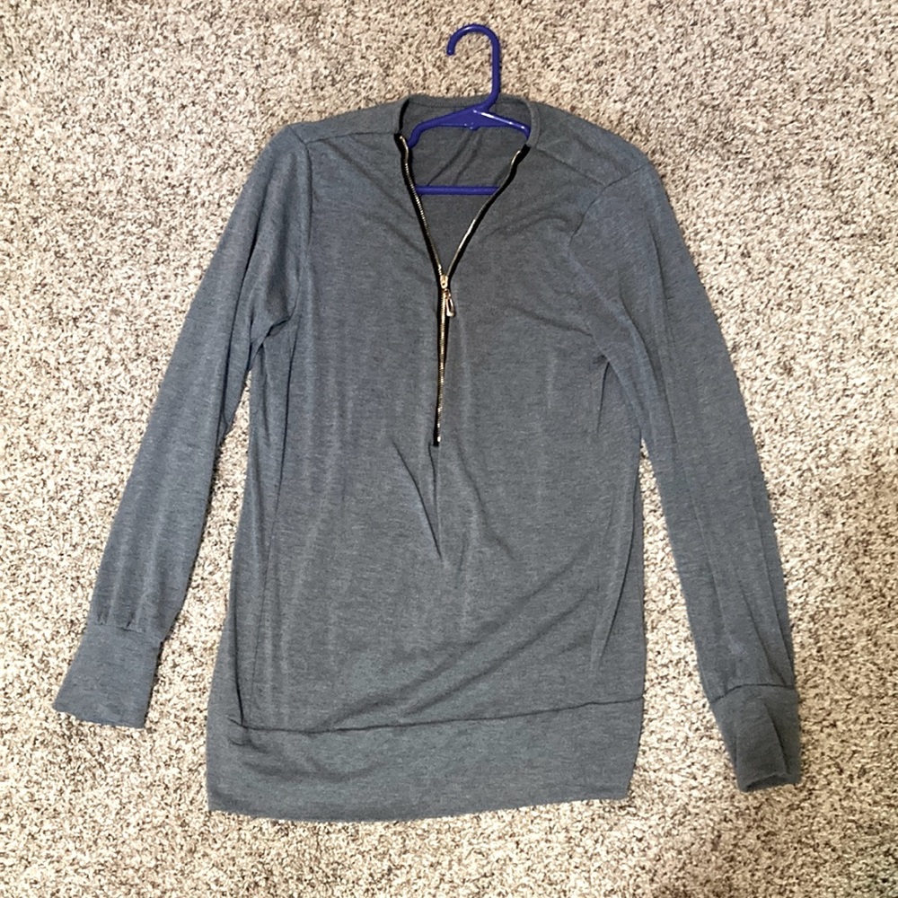 Grey zipped shirt